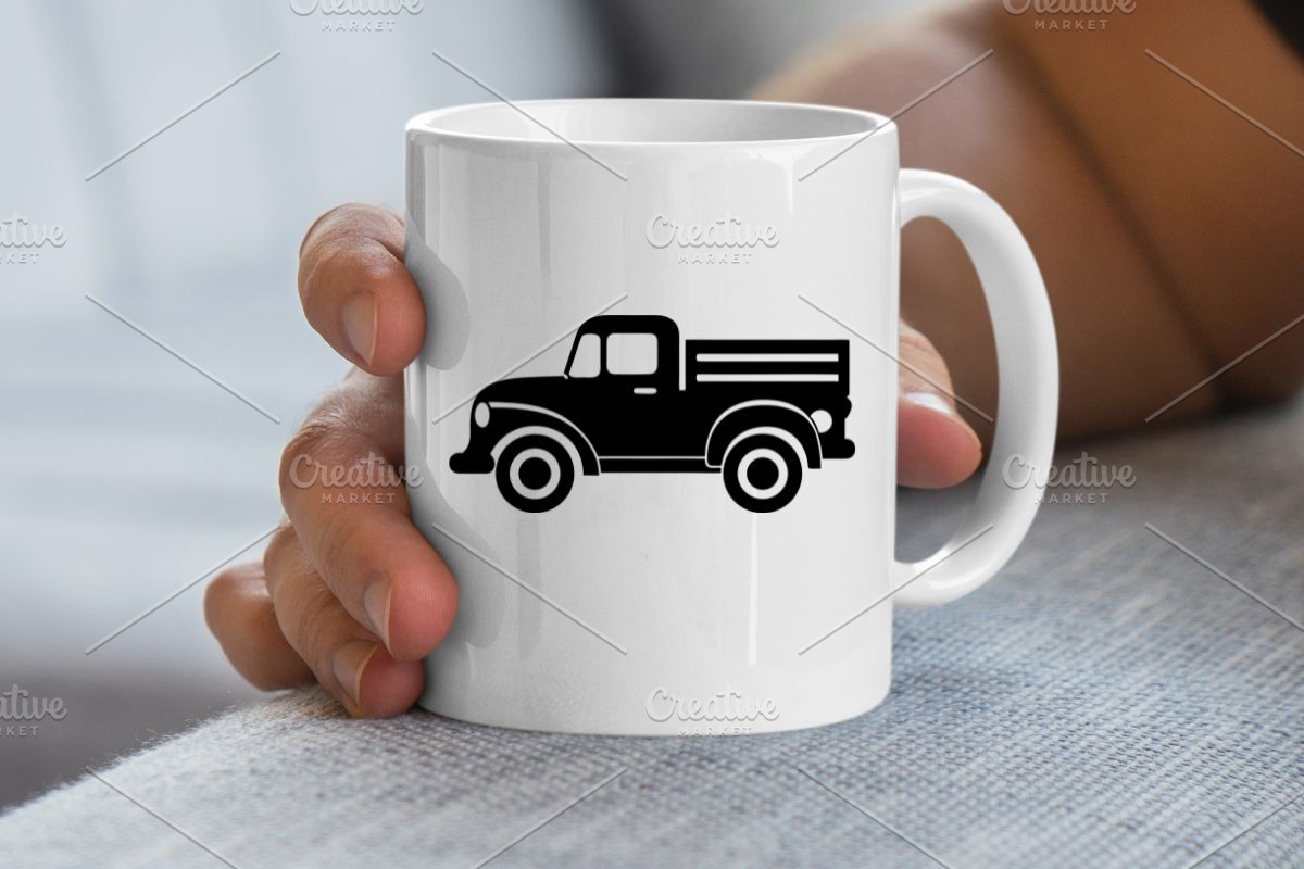 Farm Truck Silhouette SVG, a Transportation Illustration by newminddesign (Photo 5 of 10)