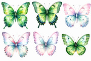 31 Watercolor Butterfly PNG Clipart, an Illustration by Print Haven (Thumbnail 5 of 6)
