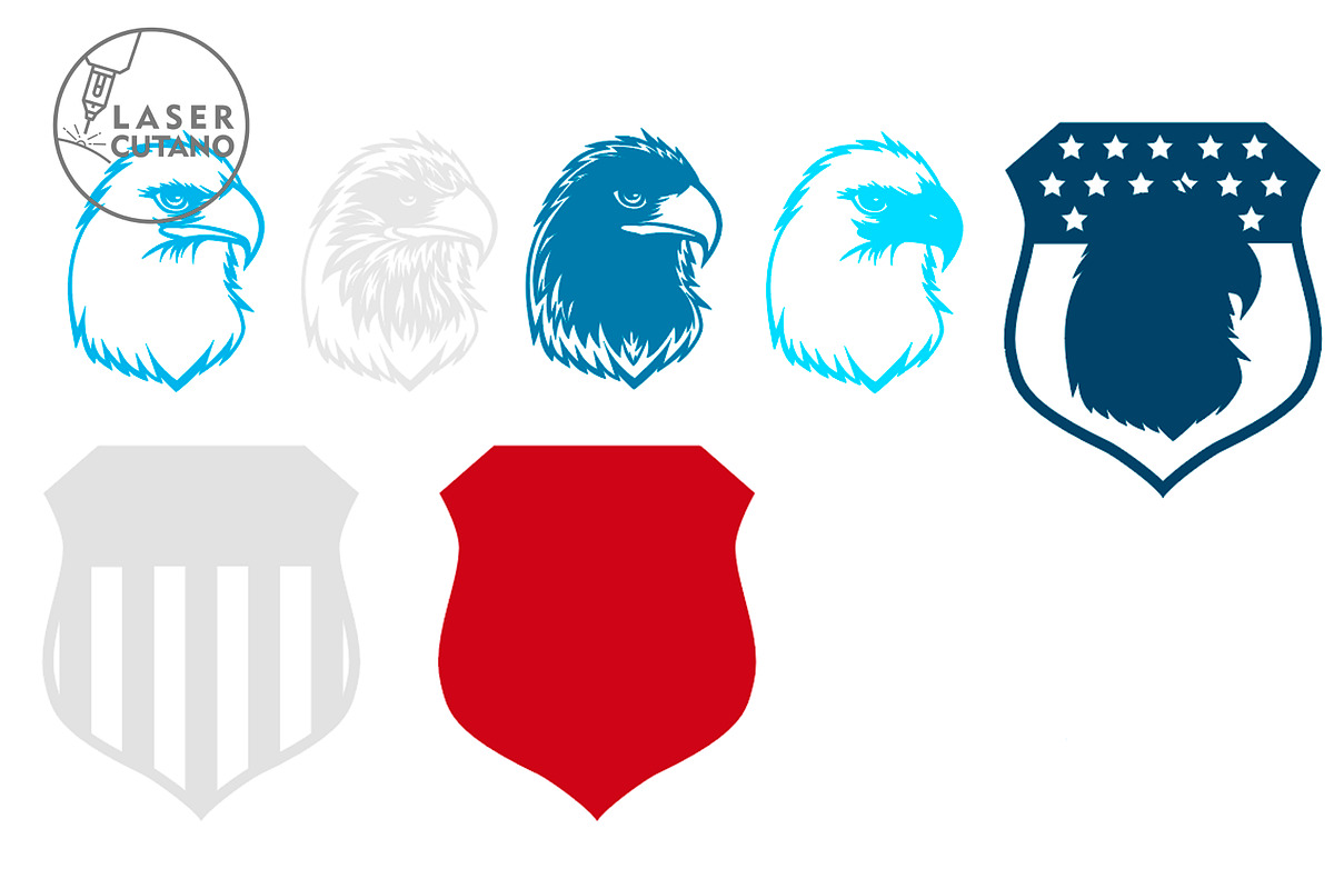 Eagle Multilayer Wall Decor,Cut File, a Templates & Theme by LaserCutano (Photo 5 of 7)