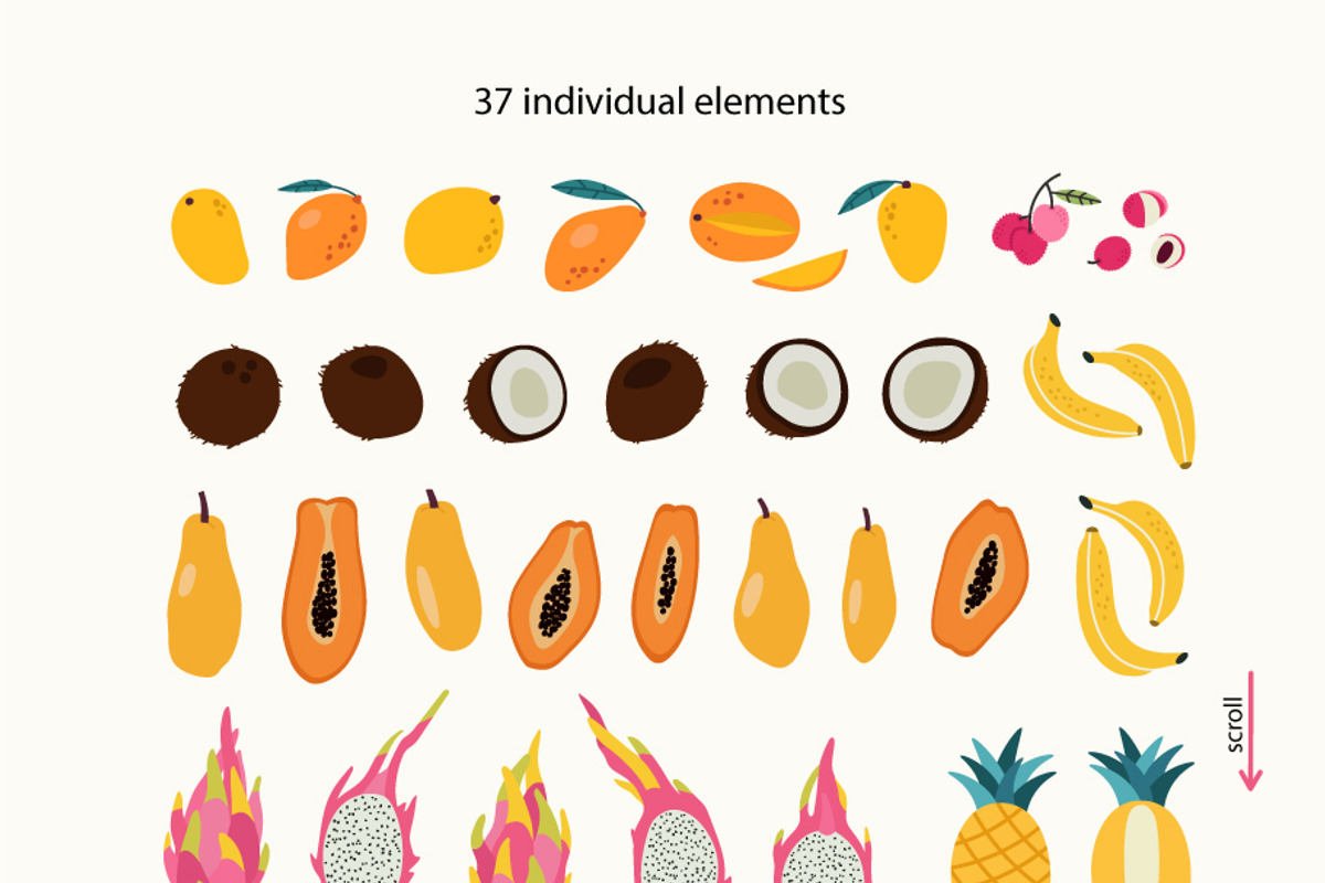 Tropical Fruits, a Food Illustration by Sweet Corner (Photo 4 of 7)