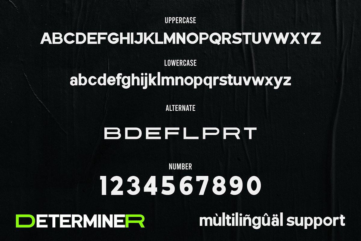 Determiner, a Sans Serif Font by Fachranheit Studio (Photo 9 of 10)