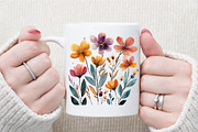Watercolor Botanical Spring Blooms, an Illustration by Sublimation Artist (Thumbnail 5 of 6)
