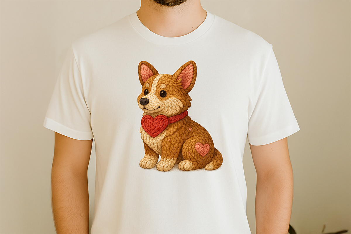 Faux Crochet Corgi PNG Valentine Dog, an Animal Illustration by Craftsbeefy (Photo 3 of 5)
