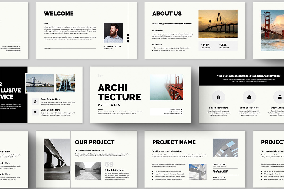 Architecture Portfolio Presentation, a Presentation Template by ContestDesign (Photo 1 of 5)
