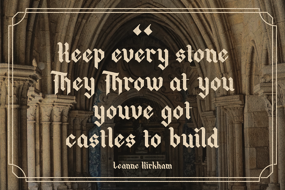 Blacking Blackletter Typeface Font, a Blackletter Font by Storytype Studio (Photo 5 of 15)