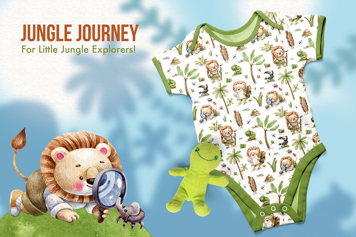 Jungle Journey Kids illustrations, an Illustration by Watercolor by Tonia Tkach (Photo 2 of 7)