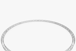 Circle Square Truss Diameter 1000cm, a Furniture 3D Model by akerStudio