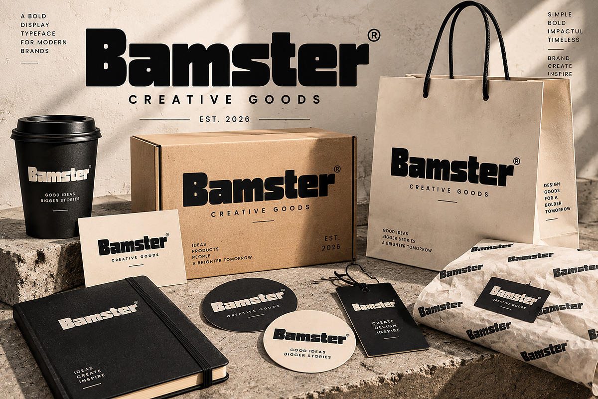 Bamster, a Slab Serif Font by Wow Magic (Photo 5 of 6)