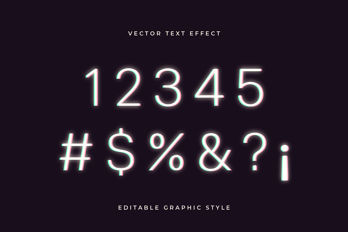 Minimal Glow Text Effect preview 2