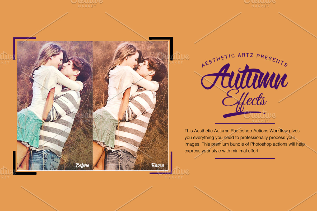 Aesthetic Autumn Effects PS Actions preview 4