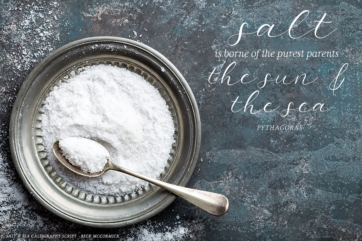 Salt and Sea Calligraphy Font preview 2