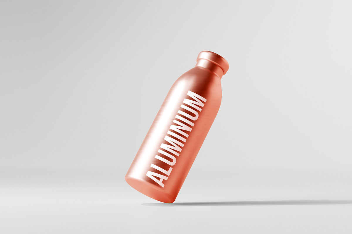 Aluminium Water Bottle Mockups, a Packaging Mockup by pmvch (Photo 2 of 9)