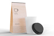 Paper Coffee Bags Mockup, a Packaging Mockup by skybluecreative (Thumbnail 2 of 2)