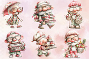 Summer Funny Grandma Clipart Bundle, an Illustration by SVGArt (Thumbnail 5 of 9)