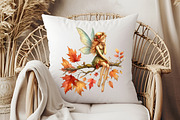 Forest Fairy Watercolor Clipart, an Illustration by Pixels.Craft (Thumbnail 7 of 7)