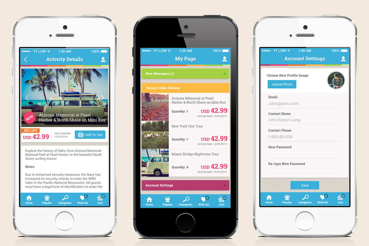 eCommerce Mobile App Mock Up, an App Template by YT Design (Photo 2 of 2)