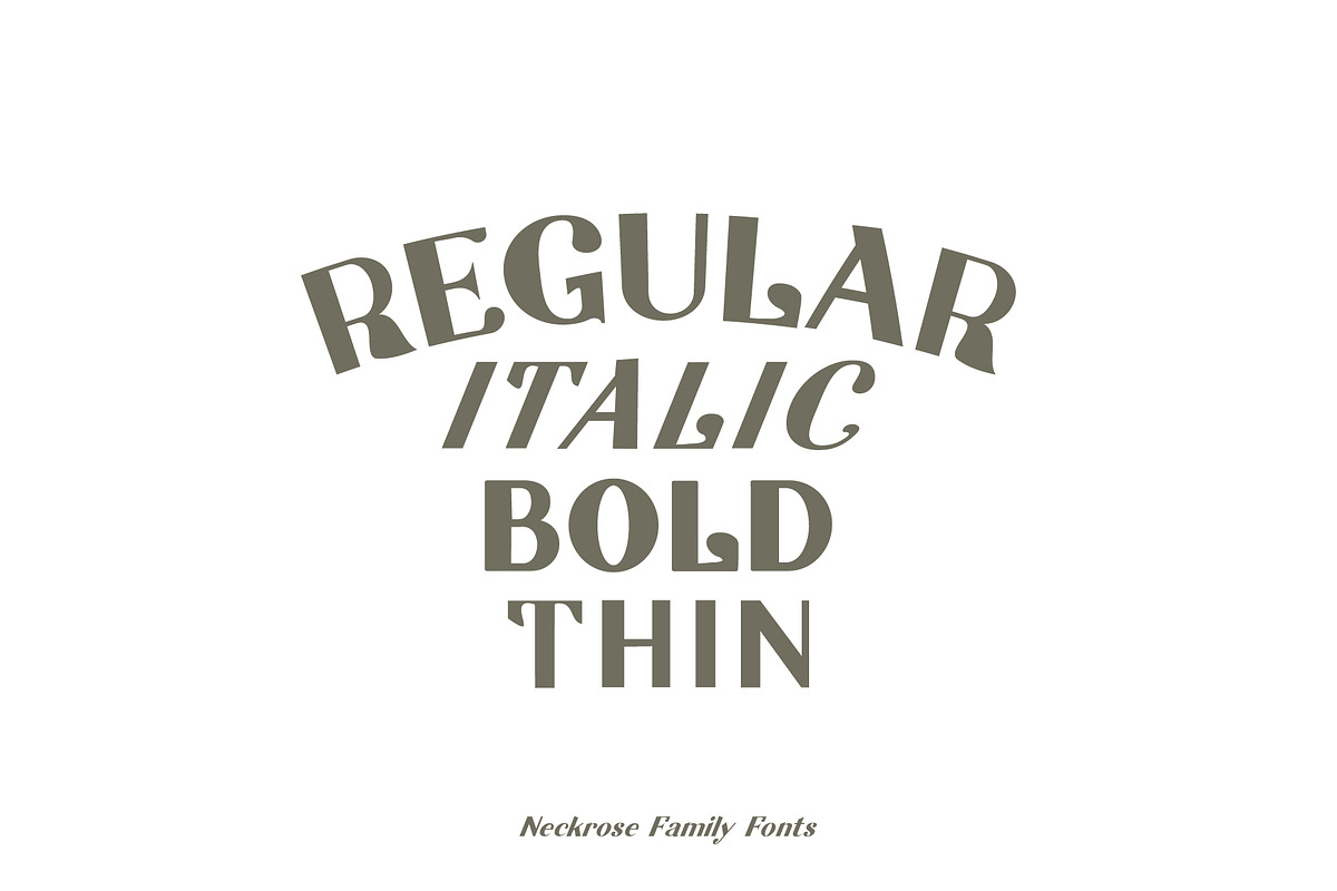 Neckrose - Serif Family Typeface, a Serif Font by Illousa (Photo 2 of 10)