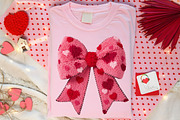 Faux Yarn Coquette Bow Valentines, an Illustration by Canvas Craft (Thumbnail 4 of 7)