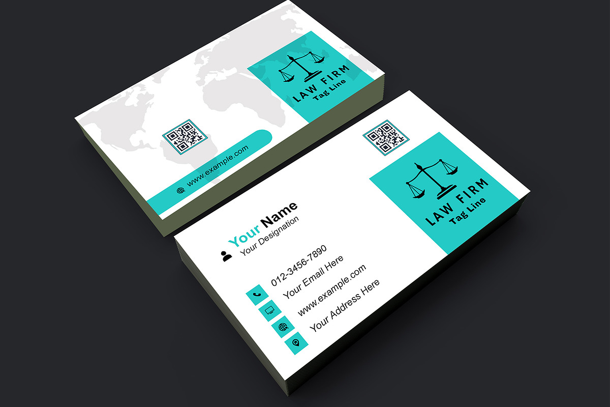 Law Consultant Card PSD