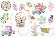 Rustic Spring: Easter Watercolors, an Illustration by PetiteMarket (Thumbnail 3 of 4)