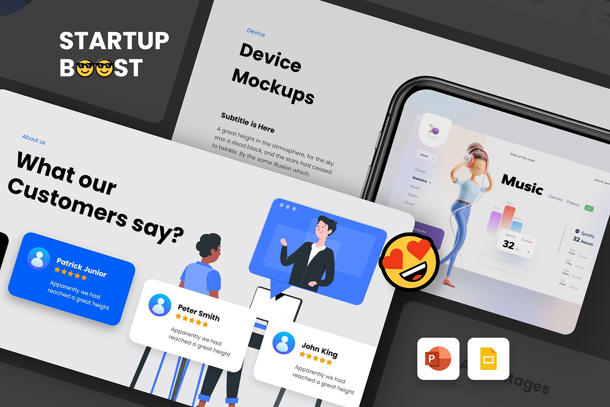 STARTUP - Animated Presentation, a Presentation Template by MNML Agency (Photo 1 of 45)