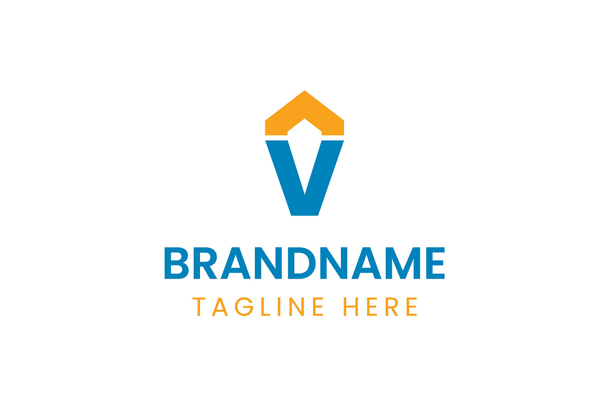Letter V Home Property Logo, a Branding & Logo Template by Pray Art Design Studio