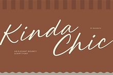 Kinda Chic | Bouncy Font
