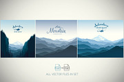 Mountain nature landscape., a Seasonal Illustration by Countryside life (Thumbnail 6 of 8)