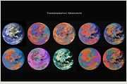 SALE! Retro Gradient Maps 200+, a Gradient Add-On by Lilithcollageart (Thumbnail 2 of 8)
