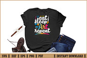 Eat Sleep Art Repeat Funny Artist, a Work Illustration by Handy Arts Studio (Thumbnail 2 of 3)