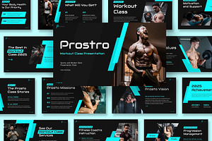 Workout Class Google Slides Template, a Presentation Template by Fit-tee