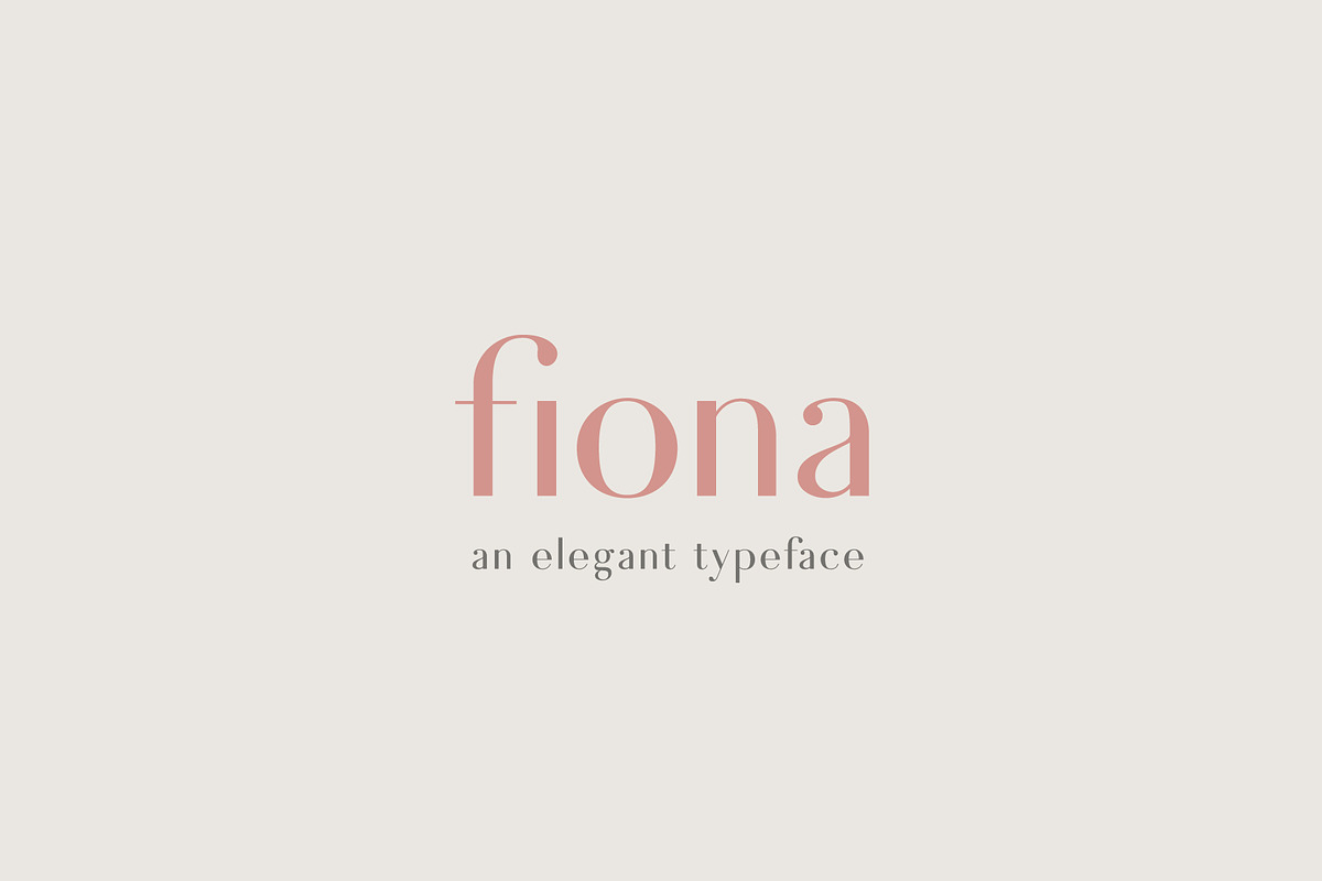 Fiona - An Elegant Typeface, a Sans Serif Font by Josh O. (Photo 1 of 7)
