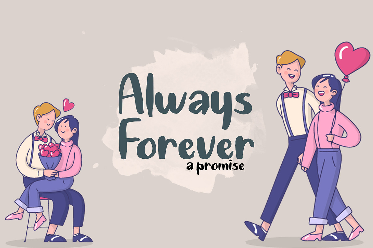 Jena & Gula | Love and Playfull Font preview 2