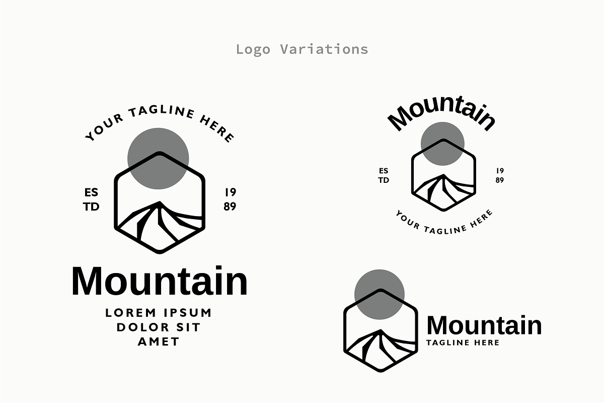 Mountain - Premium Logo Template, a Branding & Logo Template by Minimalist Logos (Photo 3 of 7)