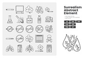 Dangers of Smoking Icon Pack, an Outline Icon by erifqizeicon (Thumbnail 1 of 3)