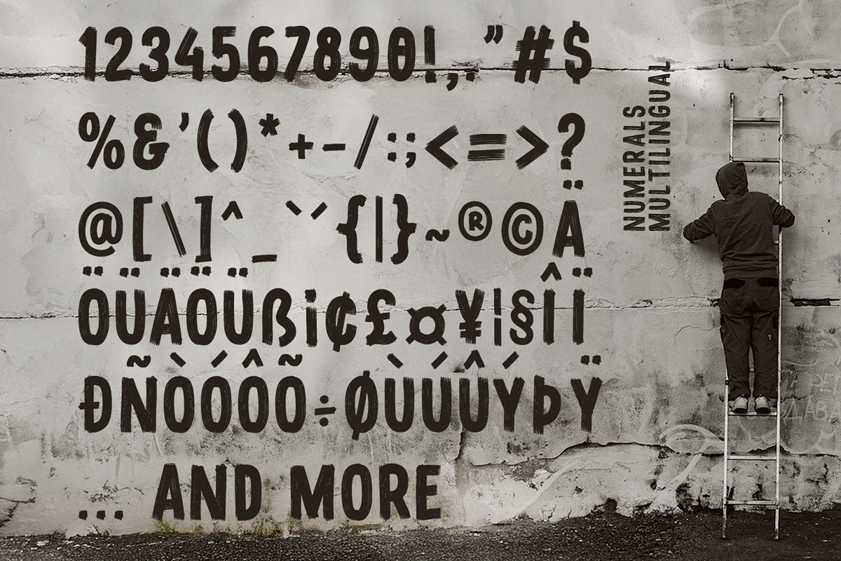Linehard – Bold Brush Display Font, a Handwritten Font by overlaytemplates (Photo 5 of 5)