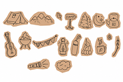 Scrapbook Cut-Out Shapes, a Decorative Illustration by Anna Studio (Thumbnail 11 of 12)