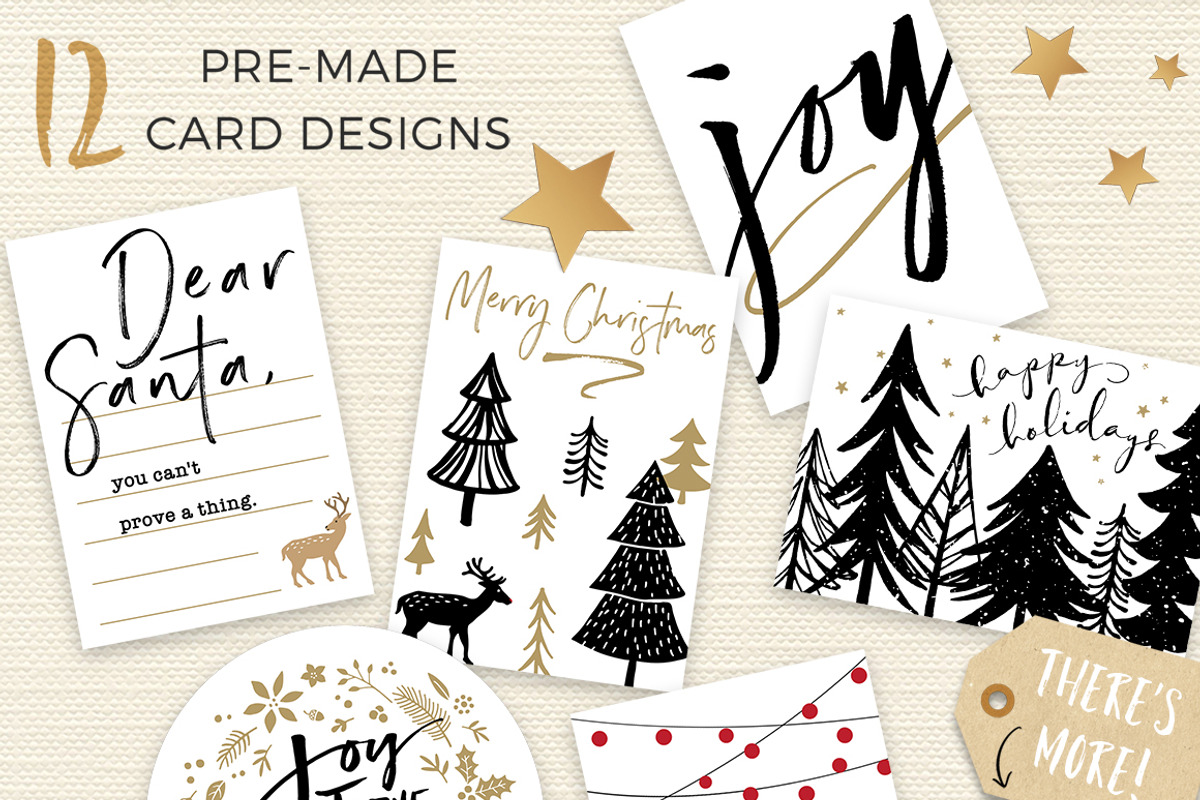 JOY TO THE WORLD HOLIDAY DESIGN KIT, a Seasonal Illustration by Mxtama (Photo 2 of 8)