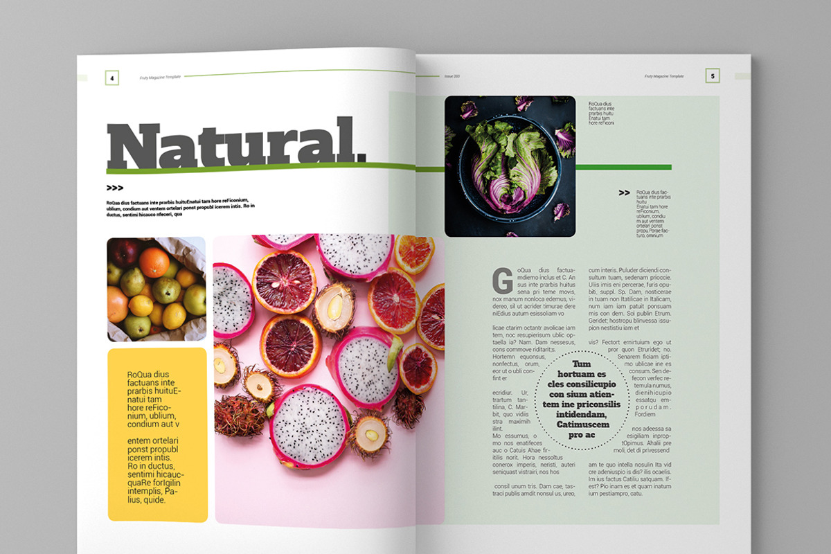 Fruity - Magazine Template, a Magazine Template by inspirasign