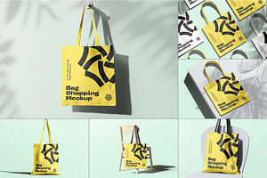 Shopping Bag Mock-up, a Packaging Mockup by zippypixelstudio