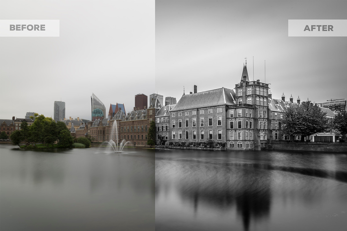 HDR Black and White Lightroom Preset, an Action Add-On by Architect´s eye