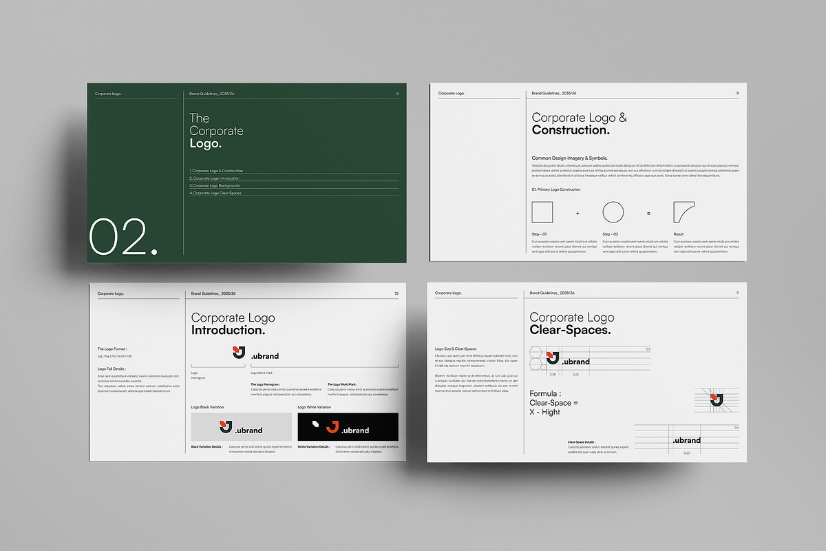 Brand Guidelines Presentation Layout, a Presentation Template by DesignCrest (Photo 7 of 21)
