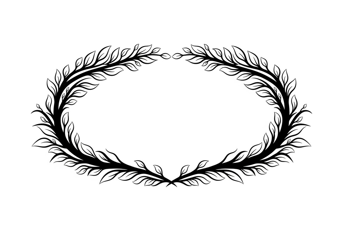 Nature Wreath Frame Vector Bundle, an Illustration by jahid234 (Photo 27 of 51)