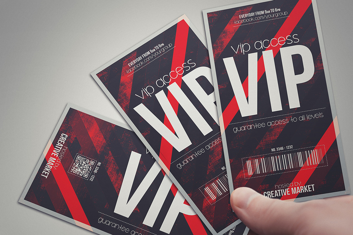 DEVIL RED - VIP PASS, a Card Template by Tzochko (Photo 3 of 7)