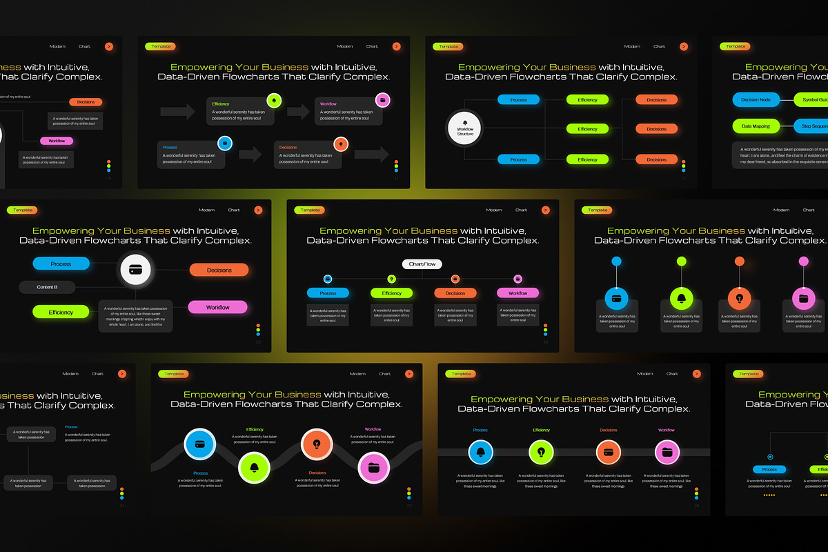 Flowchart Diagram PowerPoint, a Presentation Template by Premast (Photo 3 of 5)