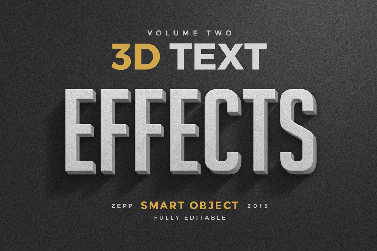 150 3D Text Effects for Photoshop, a Brushes & More by Graphicdome (Photo 30 of 71)