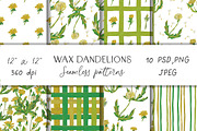 Kids Crayon Dandelion Seamless, a Pattern Graphic by Lucyinyourheart (Thumbnail 1 of 10)