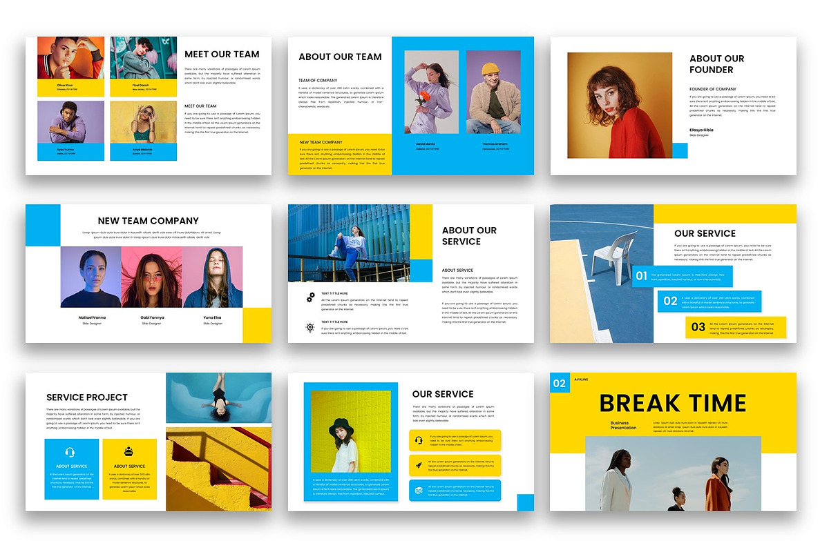Avaline – Business Google Slide, a Presentation Template by kreatifreya (Photo 3 of 5)