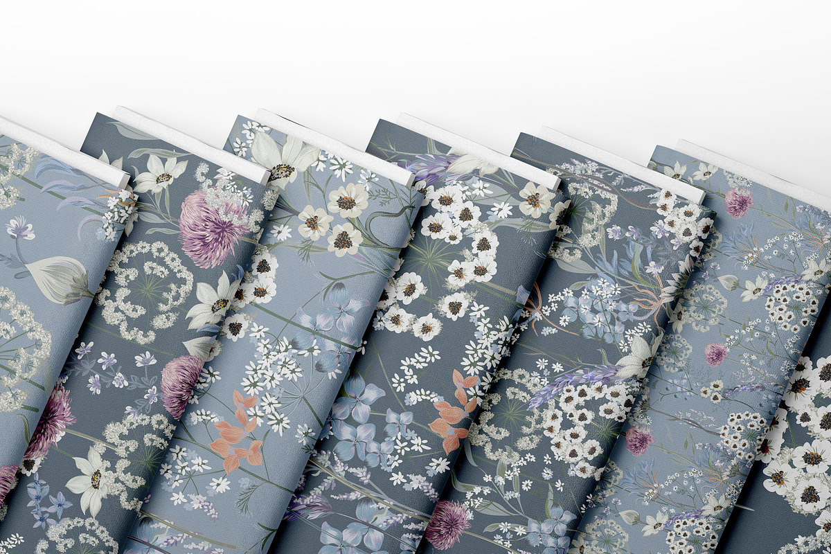 Floral vector seamless pattern, a Pattern Graphic by FleurArt (Photo 8 of 8)