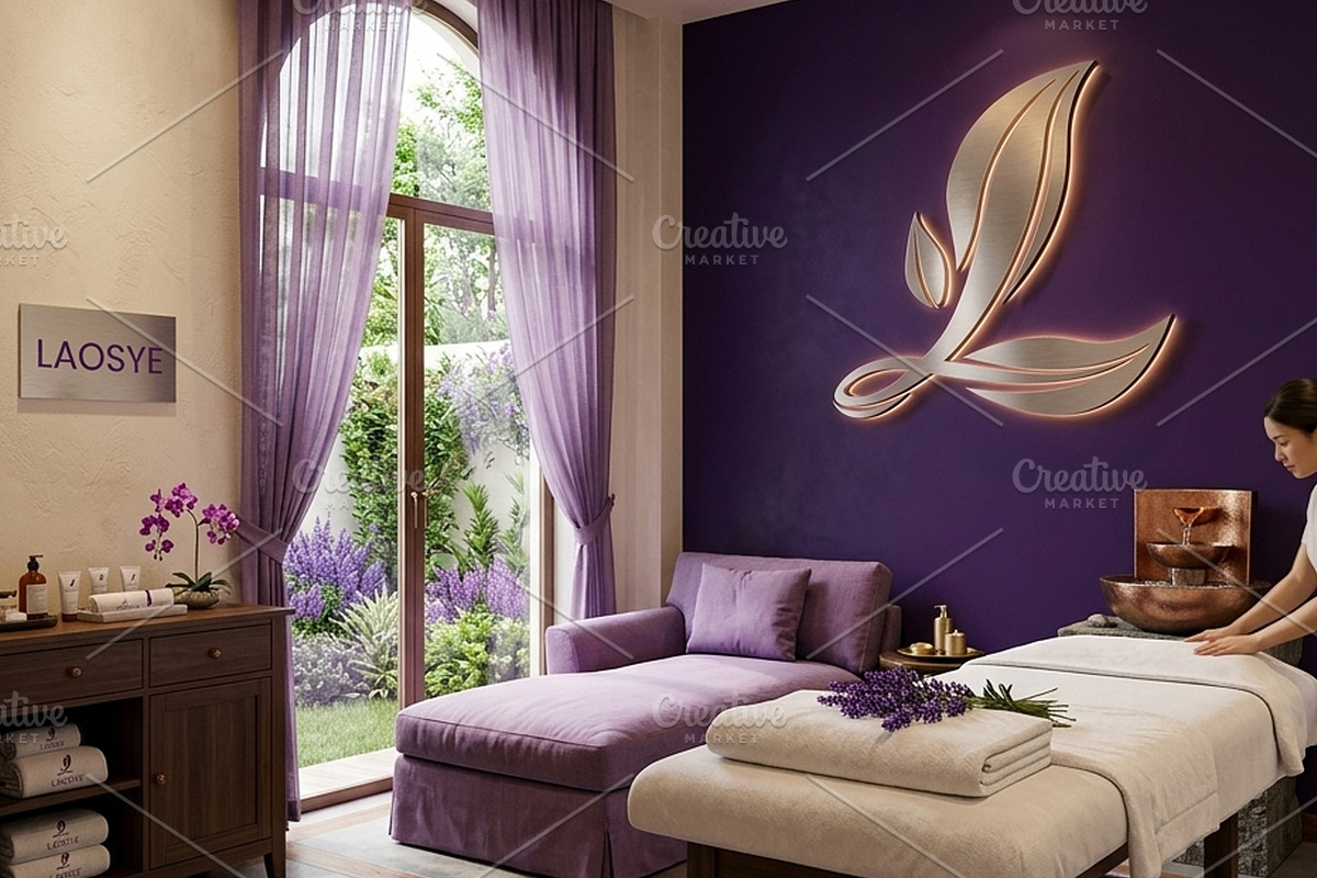 Laosye Leaf Spa Salon Logo, a Branding & Logo Template by Atlantis X Nurman Arbai (Photo 1 of 3)